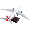 Boeing 777-200ER Commercial Aircraft White with Striped Tail "Gemini 200" Series 1/200 Diecast Model Airplane by GeminiJets - 3 of 4