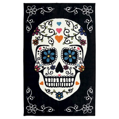 5'x8' Sugar Skull Rainbow Area Rug - Mohawk