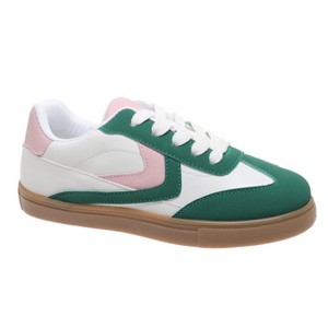 Outwoods Kids Fast-56 Lace Up Fashion Sneakers, Emerald Green Combo - 1 of 4