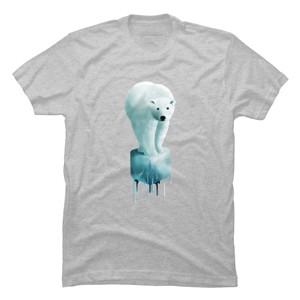 Men's Design By Humans Polar Bear: Global warming By asitha T-Shirt - 1 of 4