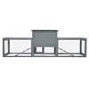 Resenkos 2-Story Rabbit Home, Dual Run Bunny Shelter, Weatherproof Guinea Pig Cage, Resting Area, PC Roof, Gray With Colorful Patterns - 3 of 4