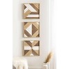 Kate & Laurel All Things Decor Ballez Wall Plaques: Tri-Tone, Nautical Decor, 14"x14" - 4 of 4