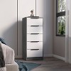 NicBex 5-Drawer Narrow Dresser Compact Storage Cabinet for Small Spaces, 5kg/Drawer Capacity, Smooth Pull-Out Mechanism for Bedroom/Closet - 2 of 4