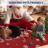 Christmas Snowflake Area Rug, Washable Non Slip Carpet for Entryway Front Door Living Room Laundry, Merry Christmas Mat - 4 of 4