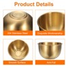 Unique Bargains Stainless Steel Seasoning Condiment Appetizer Mini Round Sauce Dishes 10 Pcs - 3 of 4