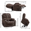 Oversized Electric Lift Recliner Chair with Dual OKIN Motors, 180¡ã Flat Recline, Cup Holders ¨C Heavy-Duty Big Man Lounge Chair - 2 of 4