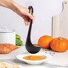 Ototo Swanky Swan Floating Ladle Plastic Soup Spoon Black - 3 of 4