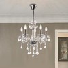 Maxax 25.6" 5-Light Crystal Chandelier, Contemporary Ceiling Lighting for Sloped Ceilings, Dining Room Bedroom - 4 of 4