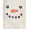 Little Planet By Carter's Organic Baby Snowman Bubble Romper - White - 3 of 3
