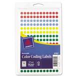 Avery Handwrite Only Removable Round Color-Coding Labels 1/4" dia Assorted 768/Pack 05795