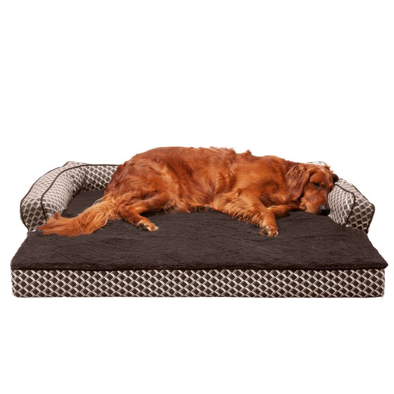 FurHaven Plush & Decor Comfy Couch Orthopedic Sofa-Style Dog Bed, 1 of 4