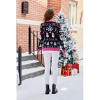 Women's Christmas Snowman Jacquard Sweater Crew Neck Festive Knit Top for Winter Holidays - 4 of 4