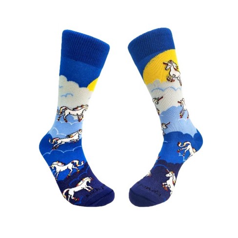 Majestic Flying Unicorns in the Clouds Socks (Women's Sizes Adult Medium) from the Sock Panda - image 1 of 4