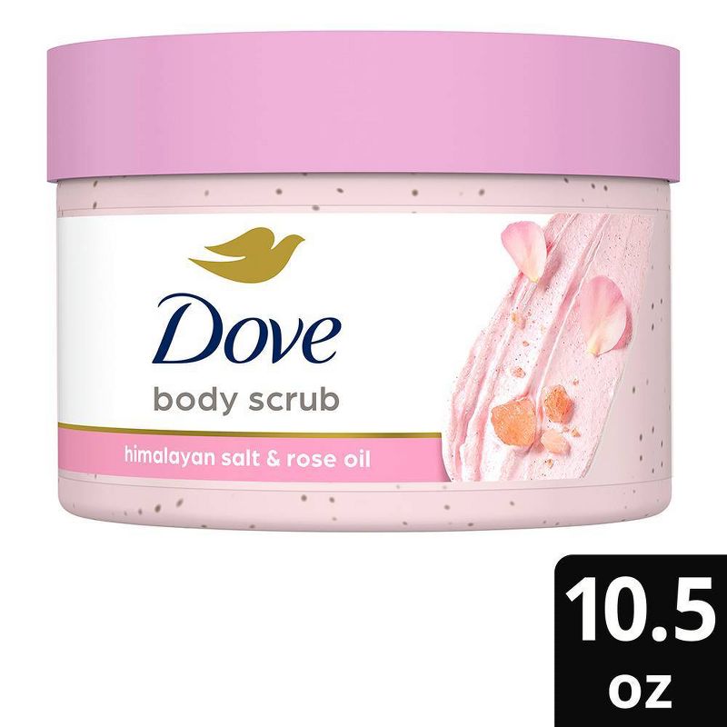 Dove Beauty Himalayan Salt &#38; Rose Oil Body Scrub - 10.5oz, 1 of 11
