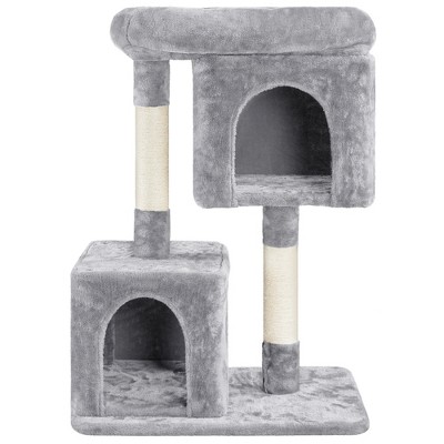 Yaheetech 33.5" Cat Condo with Plush Perch for Small Cats