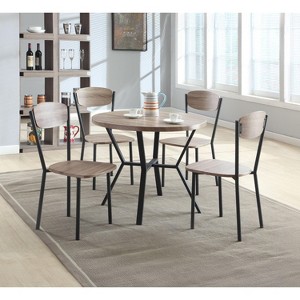 NicBex 5/7-Piece Vintage Style Dining Table Set & Backrest Chairs for Kitchen,Dining Room,Restaurant,Modern Dinette Set with Sturdy Frame - 1 of 4