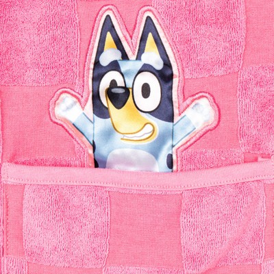 Bluey Little Girls' Sleeveless Printed Hooded Beach Towel Bingo Pink 5-6 — фото 3
