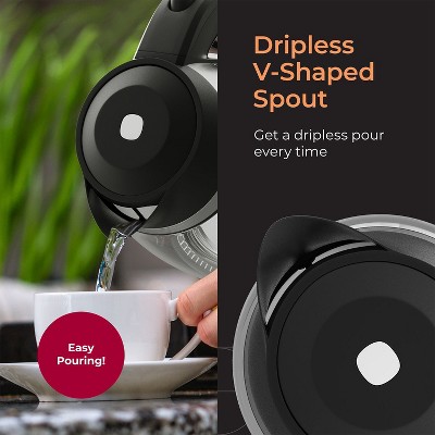 Mueller 1.8L Borosilicate Glass Electric Kettle with LED Light