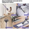 MAMNV Powerful Adjustable Cordless Stick Vacuum Cleaner, Lightweight Stick Vacuum for Hard Floor, Pet Hair and Carpet,Purple - 3 of 4