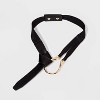 Women's Faux Knot Belt with Stretch - A New Day™ Black - image 2 of 2