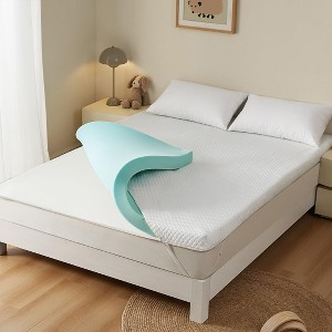 Aghana Digitals 3 Inch Gel Memory Foam Cooling Mattress Topper for Twin Size - 1 of 4