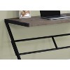 Monarch Specialties Computer Desk Home Office Laptop 48InchL Work Metal Laminate Brown Black Contemporary Modern - 3 of 4