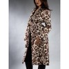 Jess by Meiko Women's Animal Print Trench Coat - 4 of 4