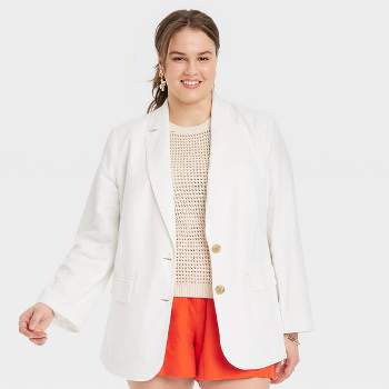 Women's Linen Spring Blazer - A New Day™