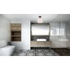 Elegant Lighting Baxter 1 Light Black Flush Mount With Frosted White Glass - 2 of 4