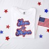 Simply Sage Market Women's Stars and Stripes Cursive Short Sleeve Garment Dyed Tee - 3 of 3