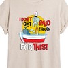 Women's - SpongeBob SquarePants - Squidward I Don't Get Paid Enough For This Oversized Graphic T-Shirt - 2 of 4