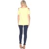 Women's Cut Out Shoulder Bexley Tunic Top - White Mark - 3 of 3