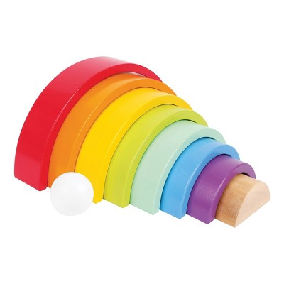 Small Foot Large Wooden Rainbow Building Blocks