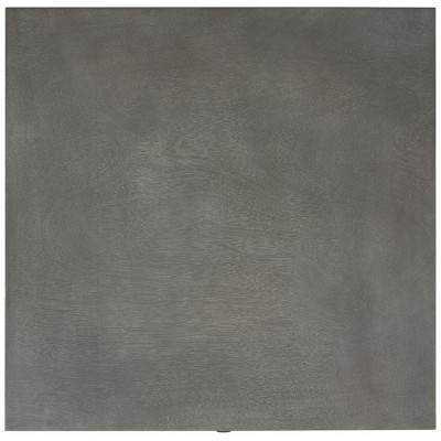 French Grey Elm Wood 2-Drawer Nightstand