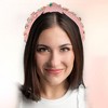 Unique Bargains Girl's Rhinestone Retro Knotted Non-slip Wide Headband Pink 5.12"x1.26" 1 Pc - 2 of 4