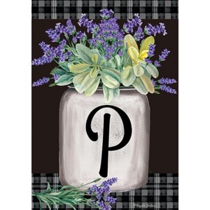 Briarwood Lane Everyday Garden Flag 12x18 For Outdoor Farmhouse Monogram Letter P Garden Flag Flags For Outside - 1 of 4