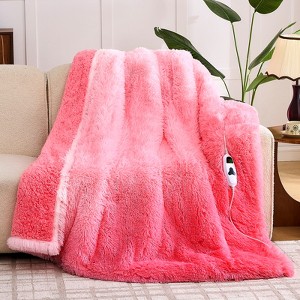 Inhand Heated Blanket Electric Throw - 50"x60" Gradient Flannel Heating Blanket Throw Auto-Off 10 Heat Level Over-Heat Protection - 1 of 4