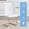 NicBex PU Dining Chairs Set of 2/4/6/8,High Resilience Dining Room Chairs with Arched Metal Silver Leg,Kitchen Chairs for Living Room,Meeting Room - 4 of 4