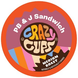 Crazy Cups PB&J Flavored Coffee Pods - 1 of 3