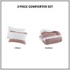 Gulches 3 Piece Cotton Comforter Set with Chenille Tufting, Auburn Full/Queen - Farmhouse Style Bedding with Botanic Print, OEKO-TEX Certified - 4 of 4