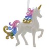 Kurt S. Adler 4.0 Inch Pastel Unicorn Ornament Mythical Pointed Horn Tree Ornaments - 2 of 3