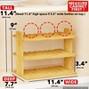 Water Bottle Organizer with Labels for Kitchen and Pantry,Tumbler Rack,(3-Tier, Hold 9 Bottles) - 4 of 4