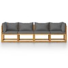4-Seater Patio Sofa with Cushion Solid Acacia Wood vidaXL - 3 of 4
