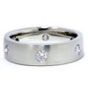 Pompeii3 Mens 14K White Gold 3/4ct Diamond Wedding Ring Band New - 2 of 4