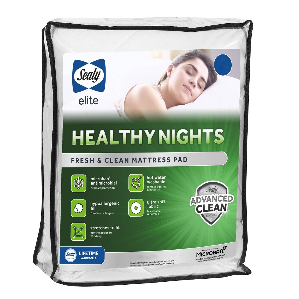 Photos - Mattress Cover / Pad Sealy Queen Healthy Nights Mattress Pad 