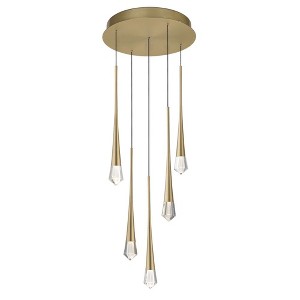 ET2 Lighting Pierce 5 - Light Pendant in  Gold - 1 of 4