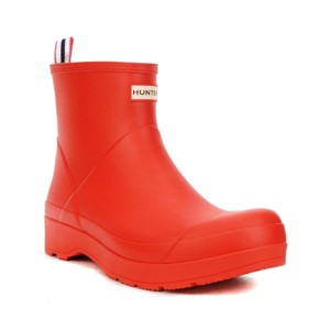 Hunter Men's PLAY Short Rain Boots Logo Red 12 - 1 of 4