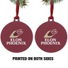 Elon University Phoenix Logo Aluminum Holiday Christmas Tree Ornament - 2 of 4