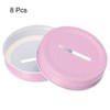 Unique Bargains Regular Mouth Coin Slot Bank Lid for Mason Jar Covers 8 Pcs - 3 of 4