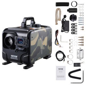 VEVOR 8KW Diesel Heater, 12V/24V All in One Diesel Air Heater, Display Screen, CO Alarm, Black - 1 of 4